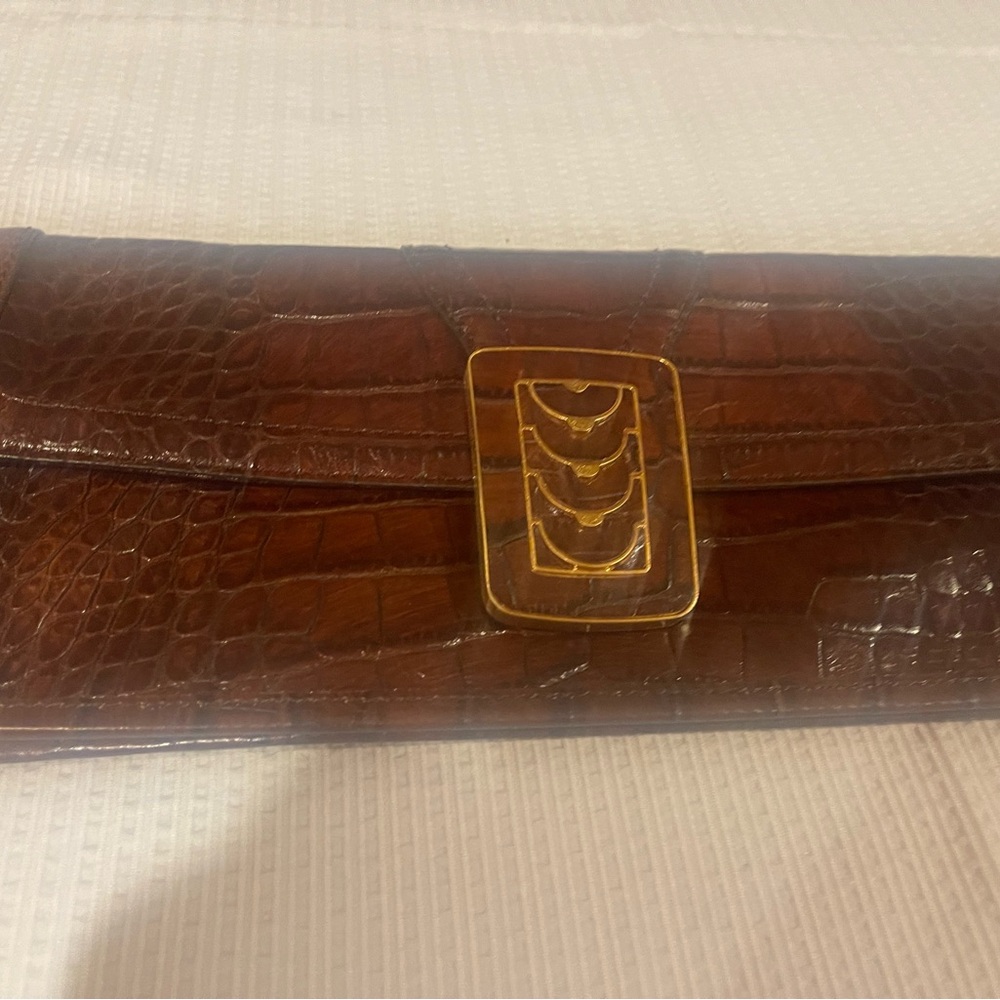 Cole Haan clutch Vintage brown purse